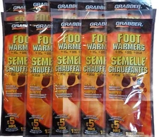 Grabber Full Insole Foot Warmers, Medium/Large 5+ Hours 10 Packs NEW exp. 6/25