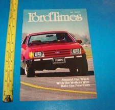 Ford Times Vintage Ford Advertising Magazine  Automotive Journalists 1983
