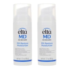 2 X Elta MD PM Restore Therapy Facial Moisturizer 1.7oz NEW IN BOX Exp. 8/27
