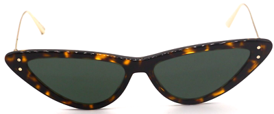 NEW CHRISTIAN DIOR MISSDIOR B4U 22C0 HAVANA GOLD/GREEN LENS  display picture 1