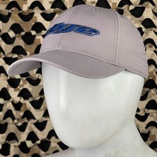 NEW Dye Logo Flex Curve Hat - Grey/Blue - Lar...