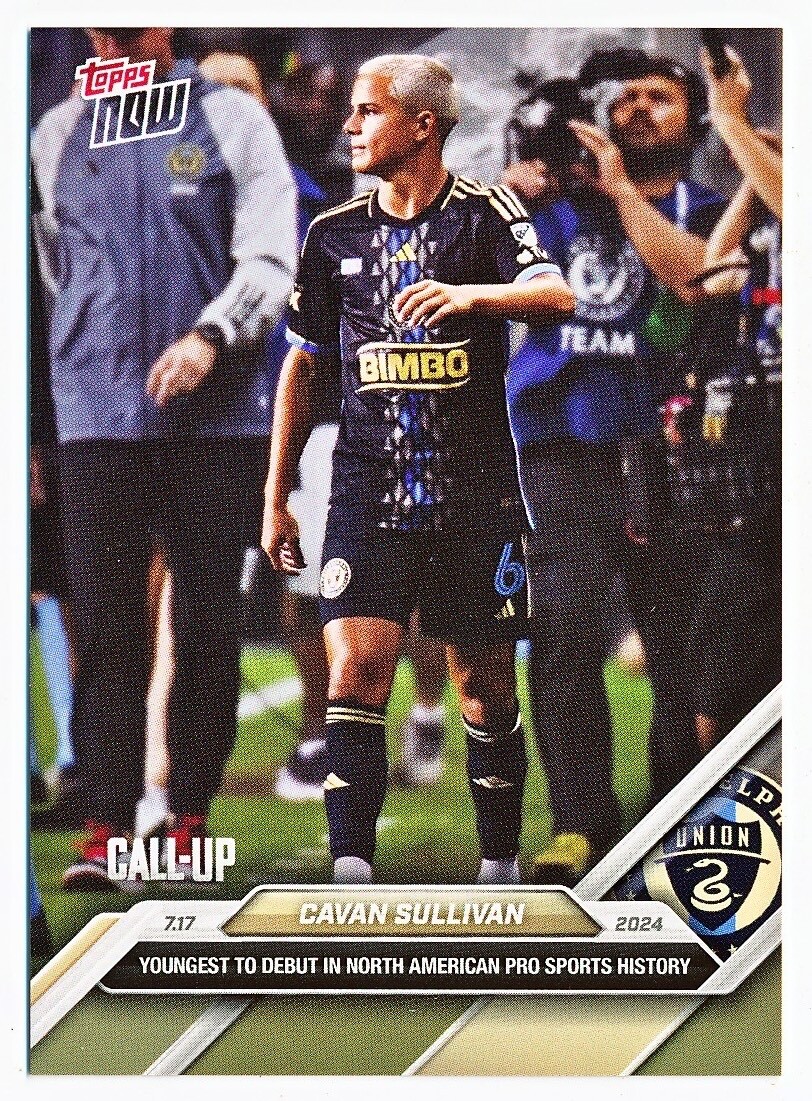 2024 Topps Now MLS Cavan Sullivan Youngest American Sports Debut Rc #107 - QTY