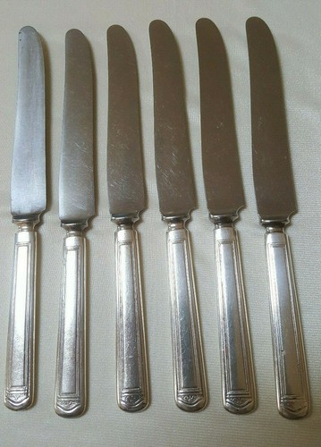 1847 Rogers Bros Silverplate 1923 Anniversary Pattern Tafelmesser gebraucht sehr guter Zustand - Bild 5 von 8