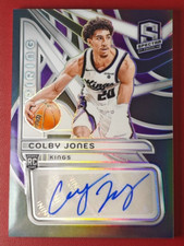 2023-24 Panini Spectra Aspiring Autographs Colby Jones RC #AA-CBJ 86/99 Kings