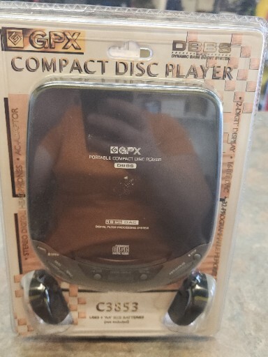GPX C3853 Compact Disc Player 32 Programmable Memories, CD Player