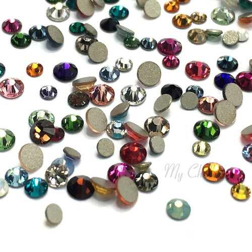 144 Mixed Tiny Small Sizes Swarovski 2058 Crystal Flatbacks nail art *Pick Color - Picture 15 of 58