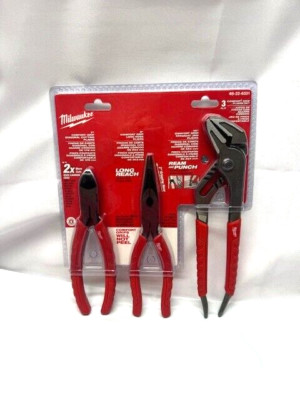 Milwaukee Tool 48-22-6331 3 Pc. Comfort Grip Pliers Set