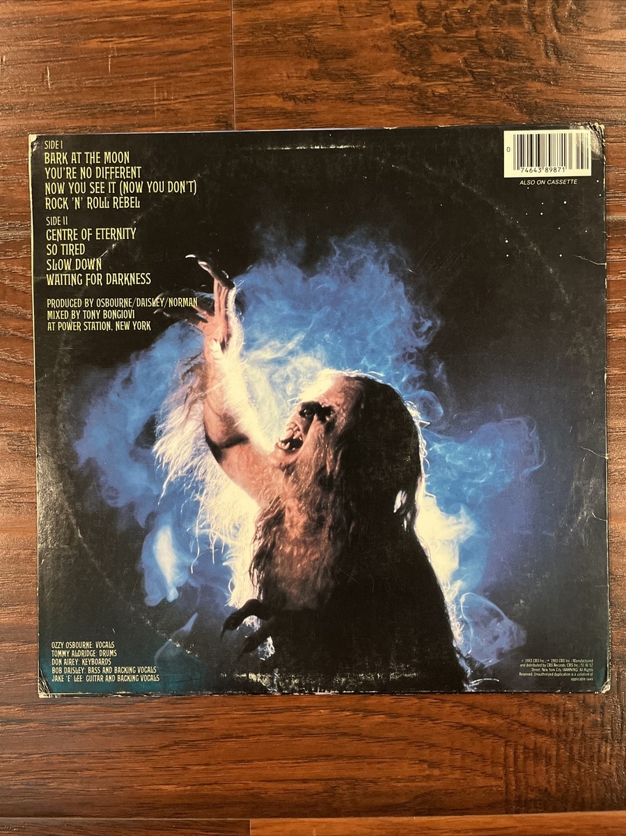 Ozzy Osbourne Bark At The Moon MINT PZ38987 CBS US Vinyl LP 1983