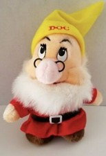 Disney Doc Dwarf stuffed animal plush 8" Sleeping Beauty Toy Boy Girl