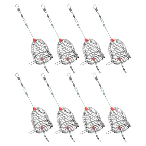 8 Pcs Cage À Appâts Matériel De Pêche En Plein Air Pièges Poissons Pour