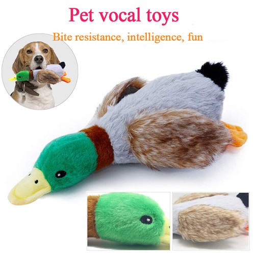 Jouet Sonore De Canard En Peluche Mignon Pet Dog Squeak Toy Dog Cleaning R - Photo 1/13