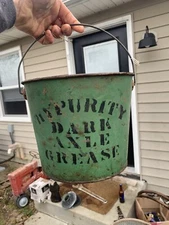 RARE HYPURITY AXLE GREASE HYDE OIL CAN PIPESTONE MN TIN Eary Primitive