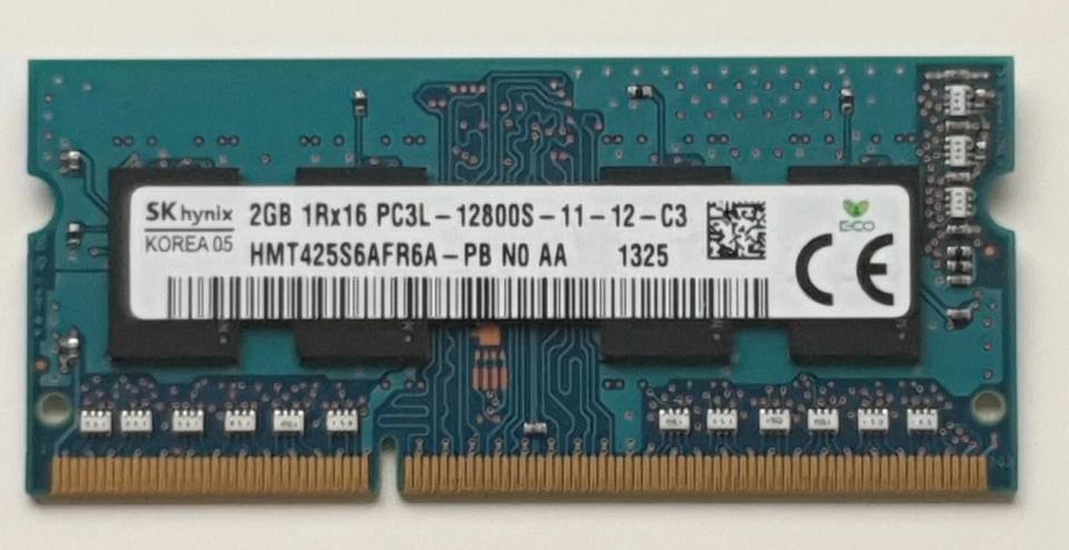 SK Hynix 2GB PC3L-12800S DDR3 Laptop Memory Ram HMT425S6AFR6A-PB NO AA-FREE P&P - Image 2 of 4