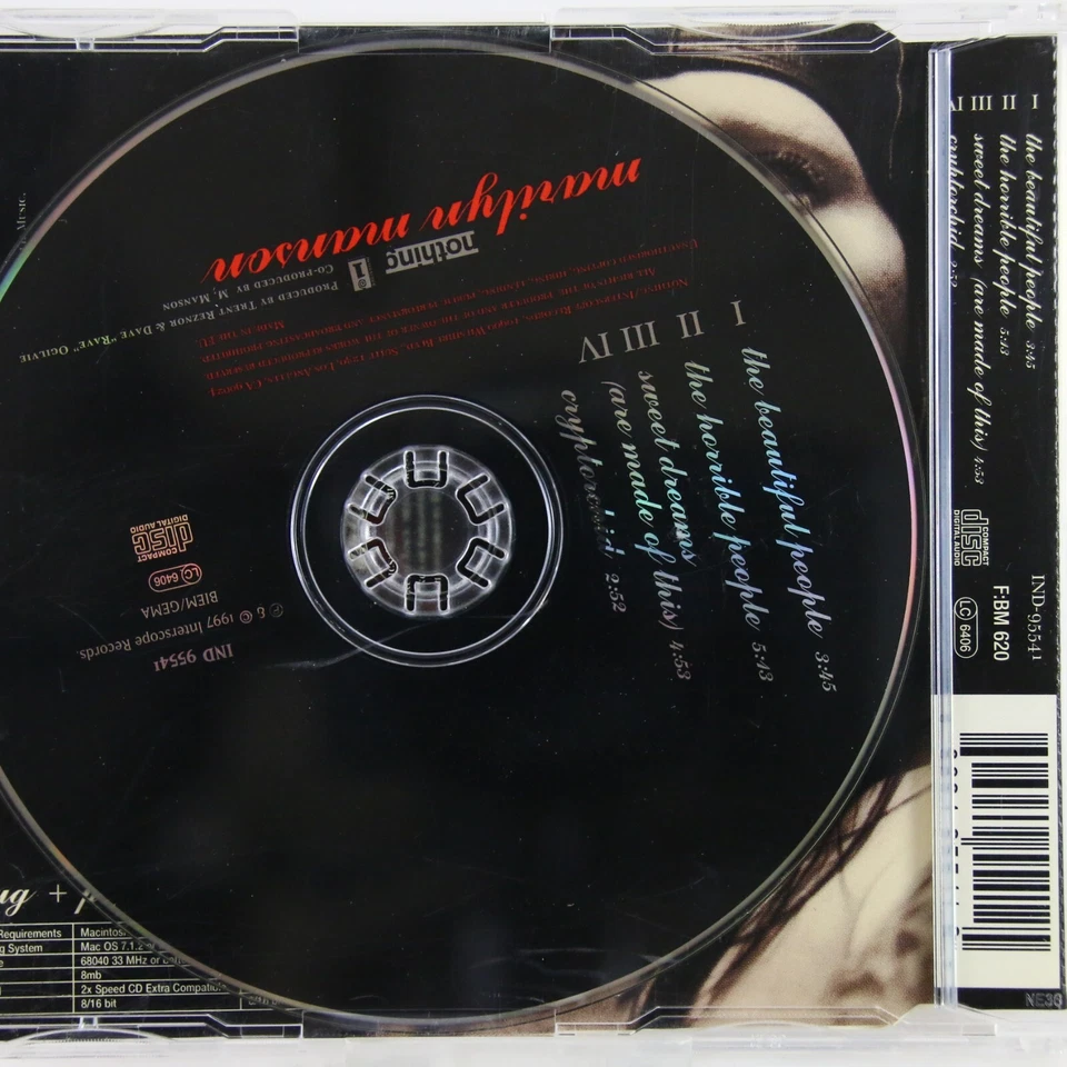 Music Musik MAXI CD Marilyn Manson – The Beautiful People Gut - Bild 2 von 2