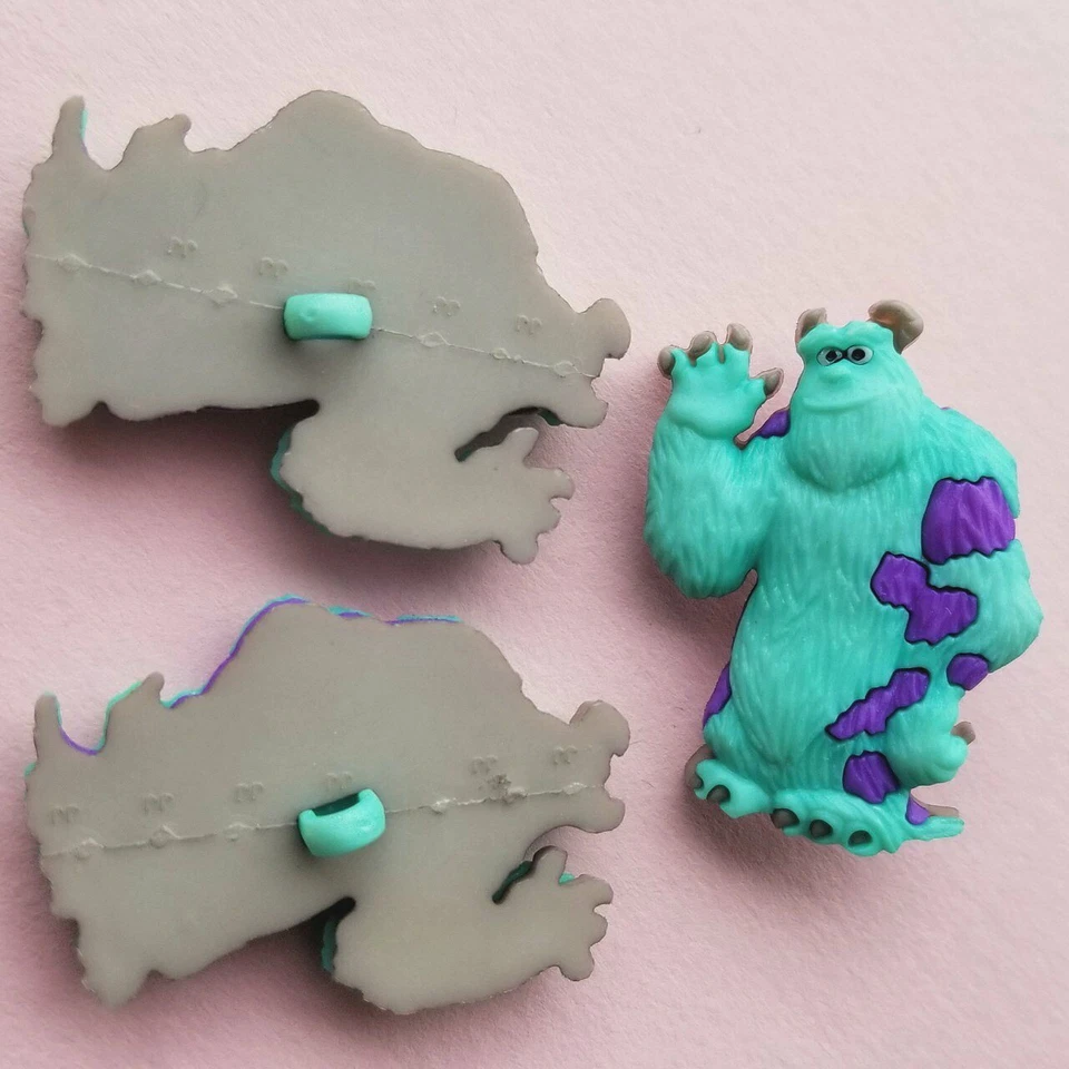 Craft Buttons SULLEY Monsters Inc Disney Halloween James P Sullivan Dress It Up - Image 2 of 2