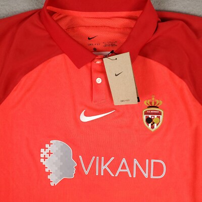 Nike Polo Shirt Mens Size XL Red Monaco Table Tennis Casual Short Sleeve