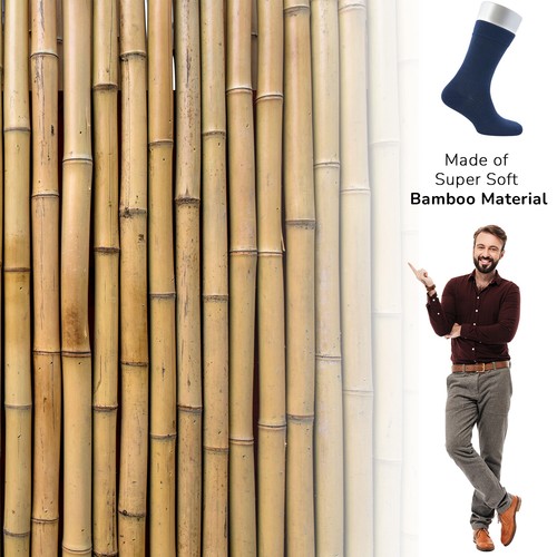 Cosyfeel® Men Dress Socks Bamboo Material (4-Pack) Soft 4 Seasons Seamless Toe - Picture 18 of 63