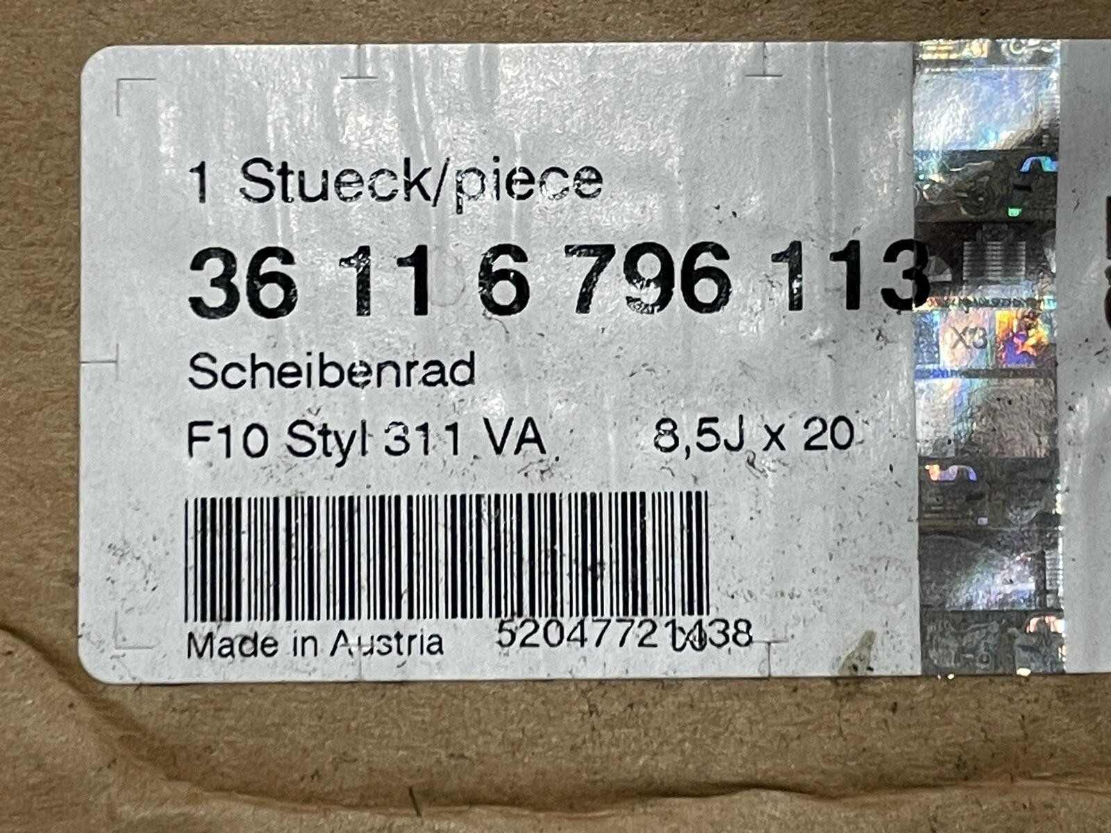 BMW F10 F11 F12 F13 5 6 SERIES 20 