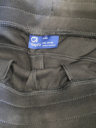 Gap Fit Kids Stretch Knit Black Joggers Boy XXL 14-16 NWT - Picture 3 of 4