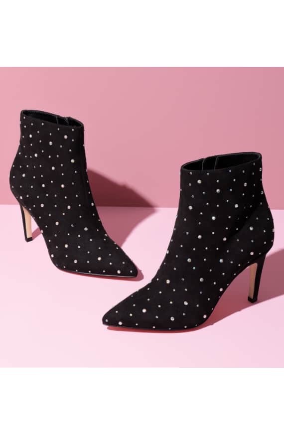 Bottines Noires « Macee » Leith Nordstrom Taille 5.5 - Neuf Avec Boîte Et Pierres Décoratives