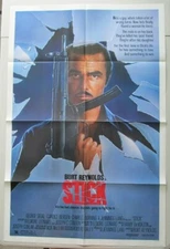 STICK ORIGINAL FOLDED MOVIE POSTER 27X41 BURT REYNOLDS CANDICE BERGEN 1985