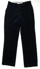 Vtg 90s Corduroy Polo Ralph Lauren Wide Whale Chino Pants 34 x 31.25 Navy Blue
