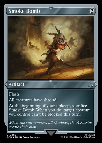 1x - Smoke Bomb - Universes Beyond: Assassin's Creed - UC NM MTG