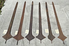 PRIMITIVE GIANT (APPROX 4') LIGANDA (CONGO) SPEAR MONEY / BRIDE'S PRICE GENUINE