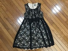Forever 21 XXI Black Lace Sleeveless Dress size Junior Small