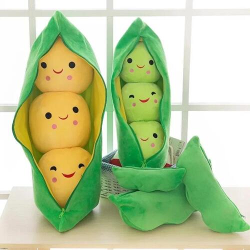 Creative Cute Plush Pea Pod Toy Soft Throw Pillow for Kids Birthday Gift - Picture 16 of 28
