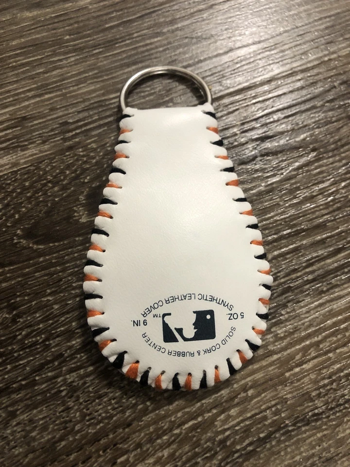 San Francisco Giants Baseball Keychain Custom MLB Orange/Black (No hat/glove) - Image 3 of 4