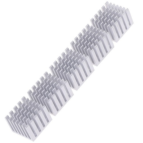 5Pcs 20x20x15mm Cooling Accessories DIY Heatsink CPU GPU Chip Aluminum Hea`hg - Photo 10/12