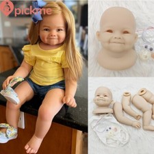 28inch Handmade Reborn Shy Baby Doll Unpainted Kit DIY with Cloth Body No Hair