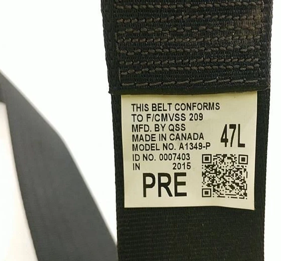 Toyota Venza 2011-2016 retractor de cinturón de seguridad del lado izquierdo del conductor negro Foto 2 de 2