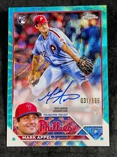 2023 Topps Chrome AQUA WAVE REFRACTOR ROOKIE AUTO Mark Appel 031/199