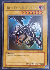 Red Eyes Black Dragon SDJ-001 Ultra Rare Yugioh Englisch Rotäugiger Drache