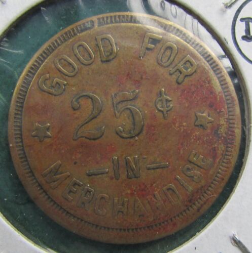 Milford IA IOWA Token Good for 25c in Merchandise Williams & William Big Store - Bild 2 von 2