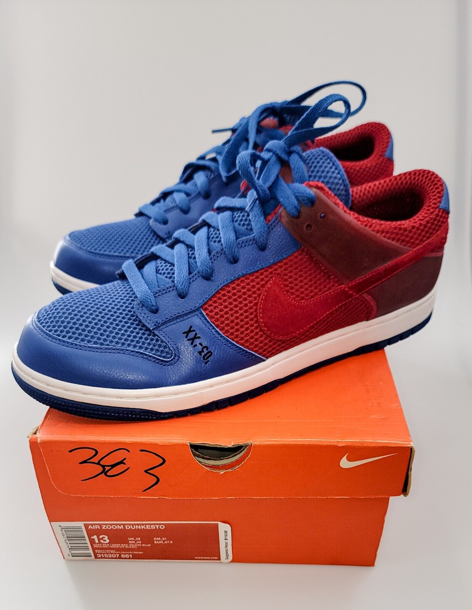 NIB Deadstock Nike Air Zoom Dunkesto 'Ronaldinho Barca Home