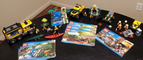 LEGO City Sets Jungle Mobile Lab 60160, Halftrack Mission 60159 & Mining 60184 - Picture 1 of 10