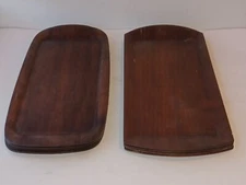 TOASTMASTER Lot of 8 Mid-Century VINTAGE Wooden HOSPITALITY Serving LAP TRAYS 