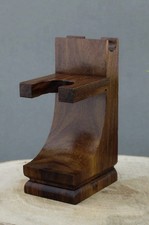 Premium Wood Made Men's Shaving Brush Razor Stand.