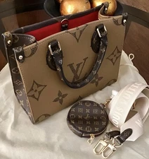 OnTheGo Tote Reverse Monogram Crossbody and Handbag with Matching Wallet