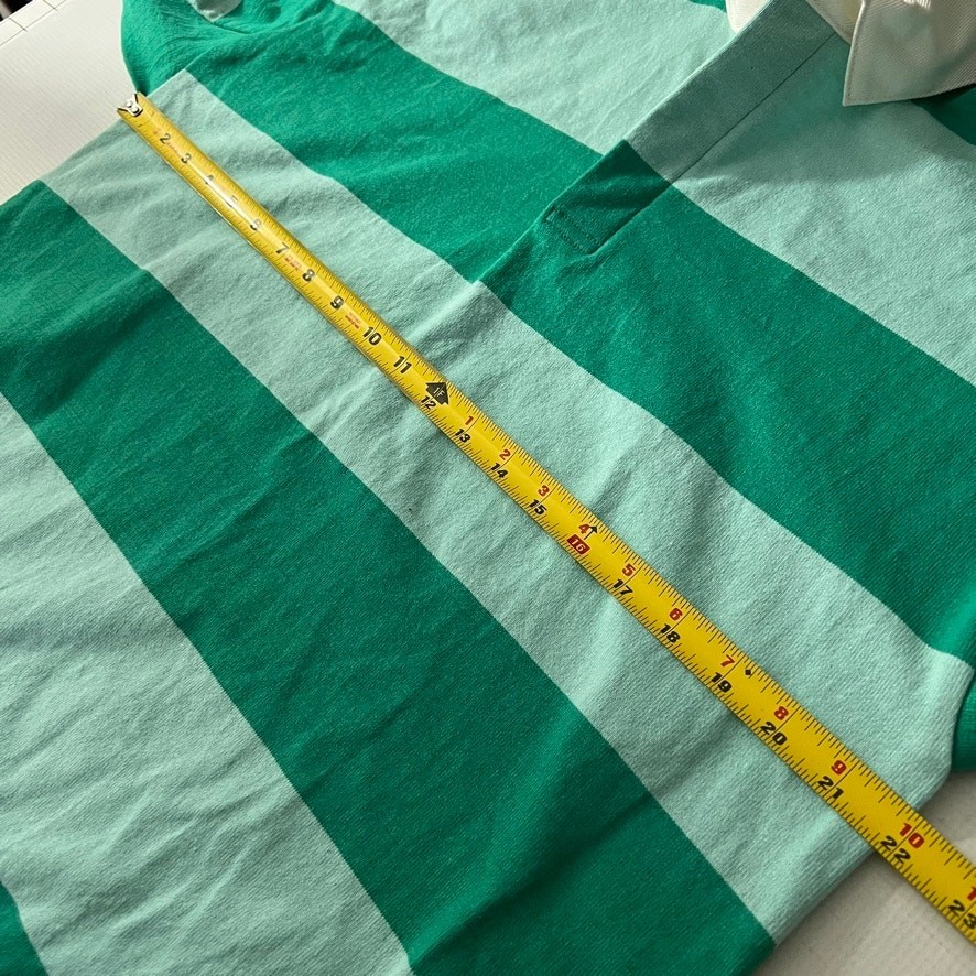 Columbia Knit Rugby Gear Long Sleeve Stripe Polo Men Size Medium Made in USA thumbnail 4