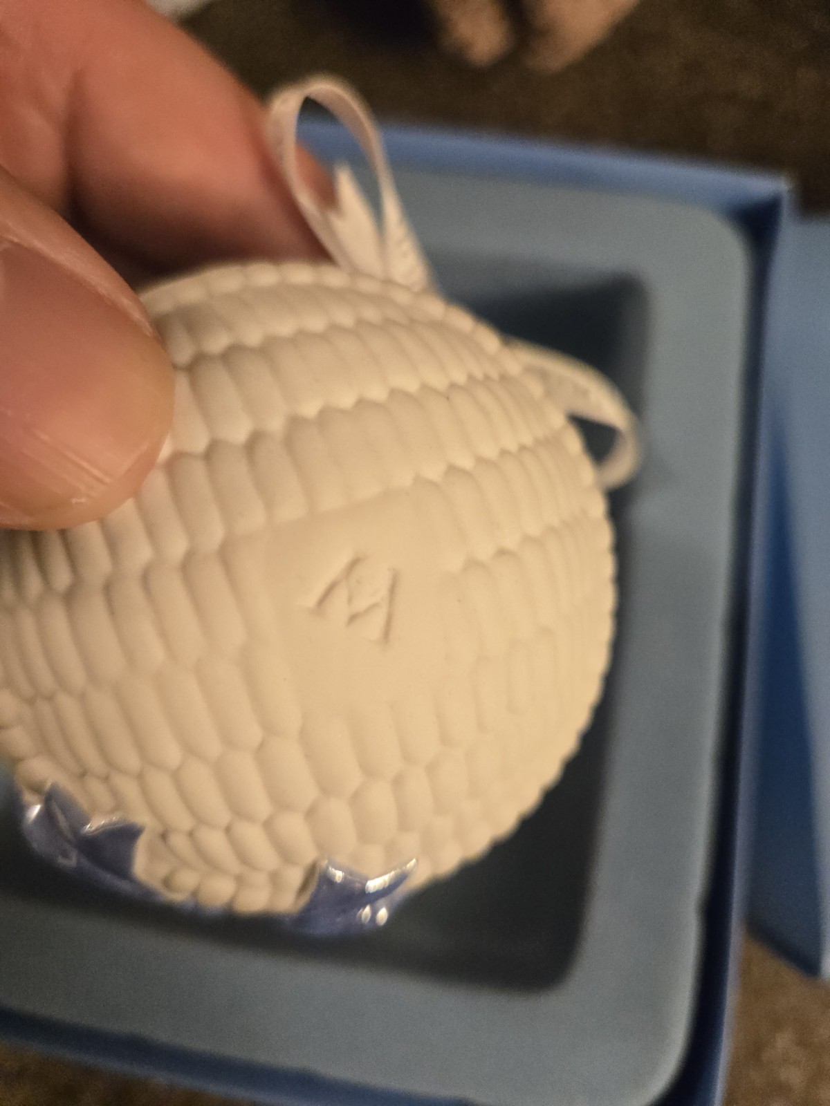 Wedgwood Jasperware 12 Days Of Christmas Ornament Three French Hens with Box 3rd