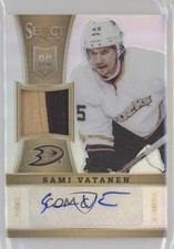 2013 Panini Select Rookie Jersey Silver Prizm Prime 18/25 Sami Vatanen Auto 4ry