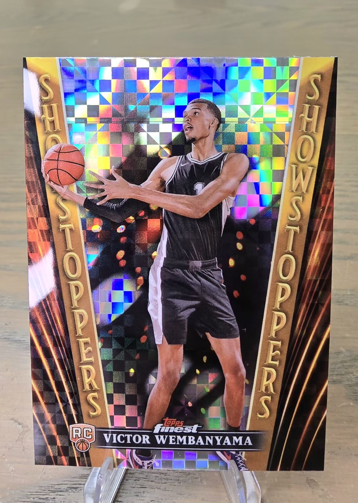 2023-24 Topps Finest Victor Wembanyama RC Showstoppers CheckerBoard SP #SS-21 🔥