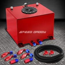 8 Gallon Red Aluminum Fuel Cell Gas Tankcaplevel Sendernylon Fuel Line Kit