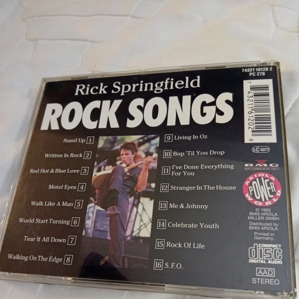 Rick Springfield - Rocksongs / CD - Bild 2 von 4