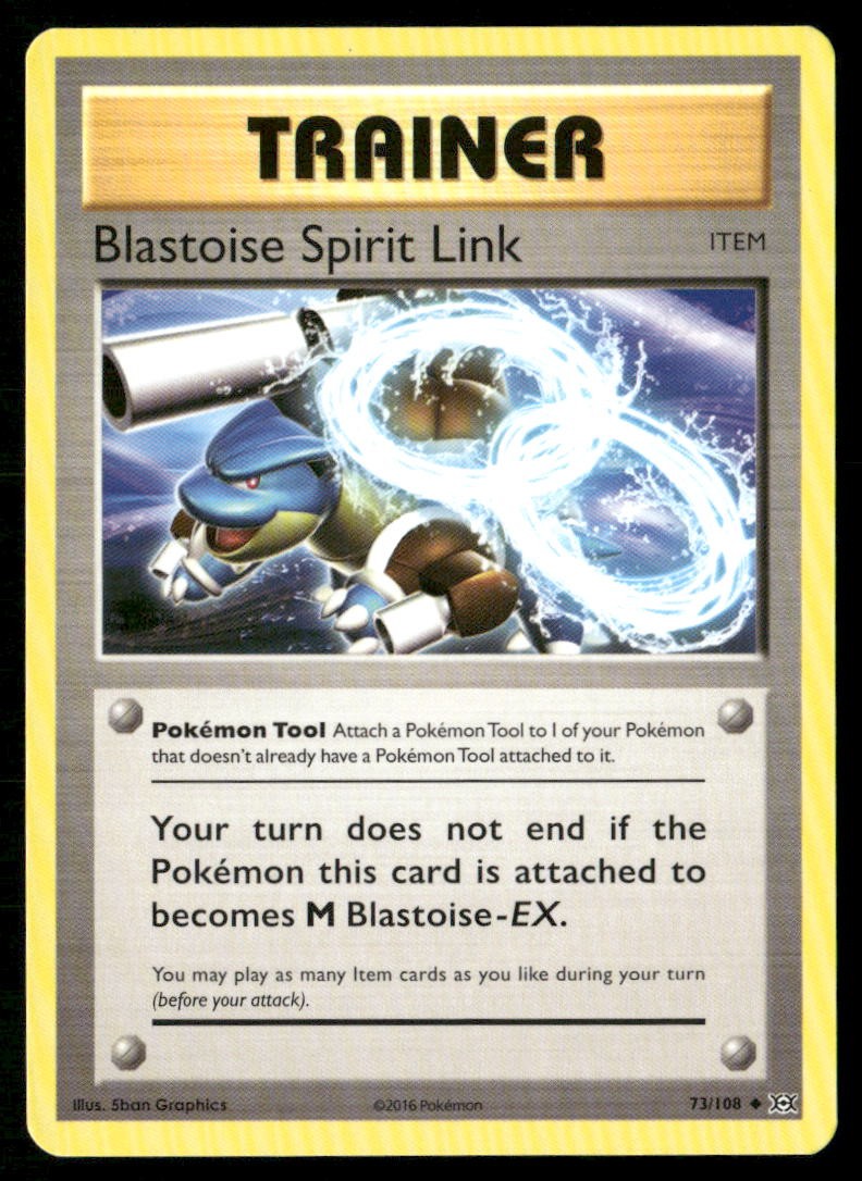 Blastoise Spirit Link 73/108 Uncommon Evolutions Pokemon Near Mint