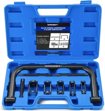 DASBET Valve Spring Compressor C Clamp Service Kit Removal Blue 